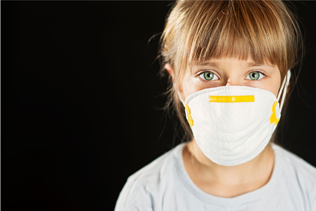 child-with-mask-over-face